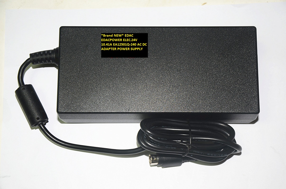 *Brand NEW*EA12501Q-240 24V 10.41A EDAC EDACPOWER ELEC.EA12501Q-240 AC DC ADAPTER POWER SUPPLY